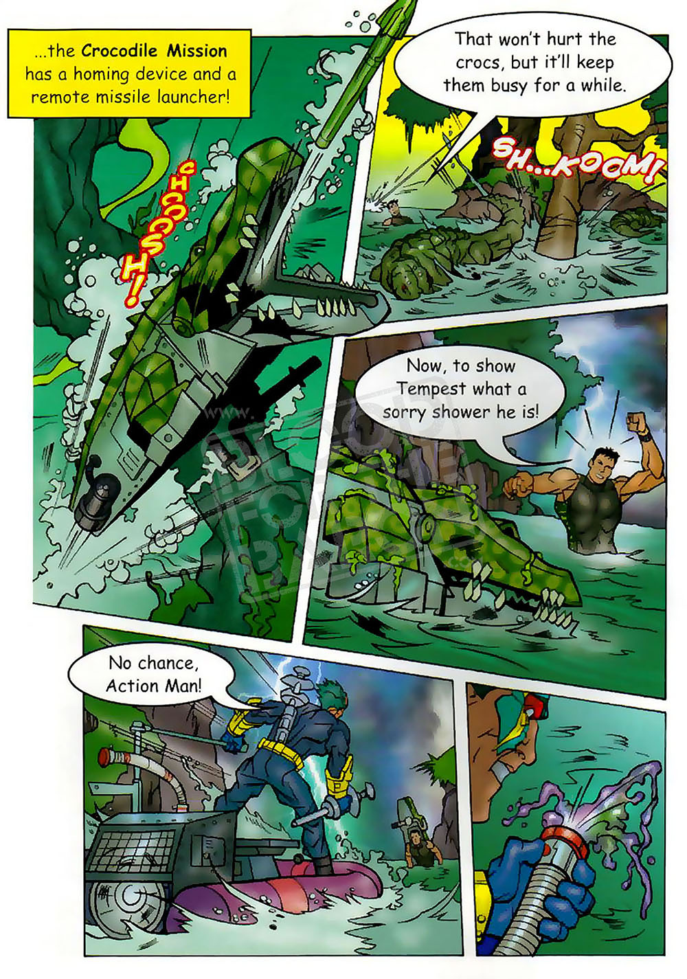 action man crocodile