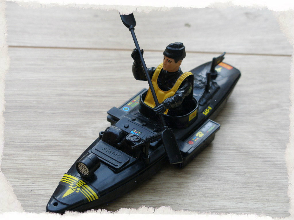 Rowing in to shore.
