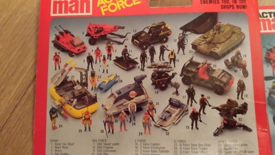 Pre production mock up card back for red shadow see how many differences you can spot , to start you off tank driver in jeep.