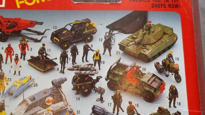 Section of prototype cardback