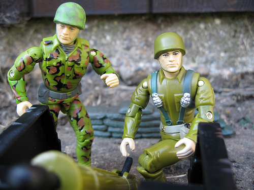Battle Stations, you two man that mortar!