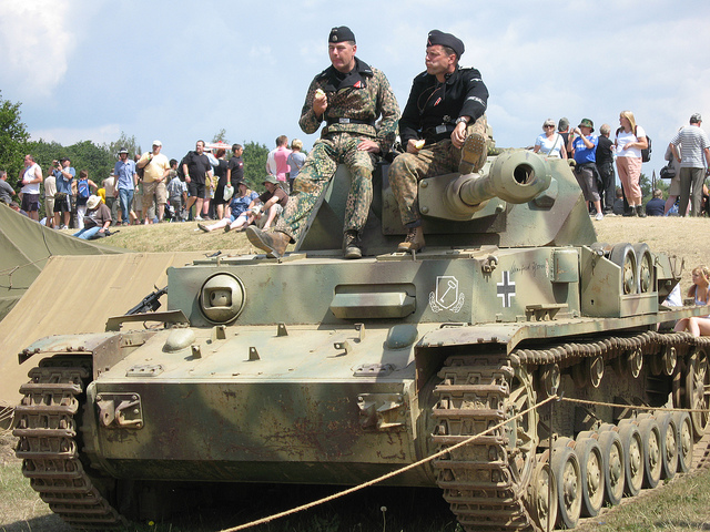 Reproduction Panzer...but you couldn't tell, this later took part in the large set piece battle.
